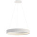 Souffle LED 25 inch Chaulk White Ring Pendant Ceiling Light