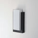 Tower LED 15 inch Black Outdoor Wall Mount