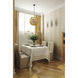 Fiori 20 Light 23 inch Bronze Single Pendant Ceiling Light in Amber Murano