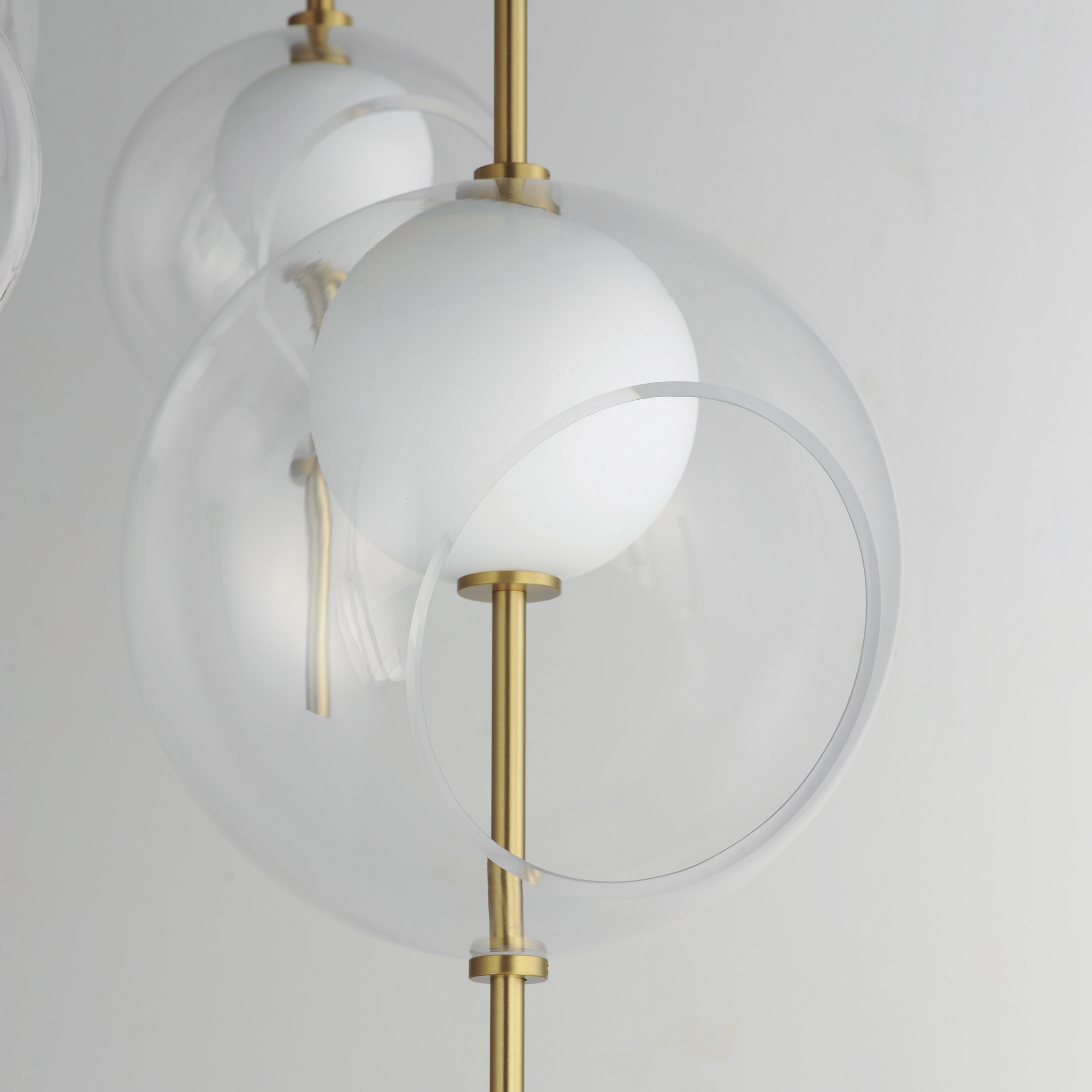 Martini LED 23.75 inch Natural Aged Brass Multi-Light Pendant Ceiling Light