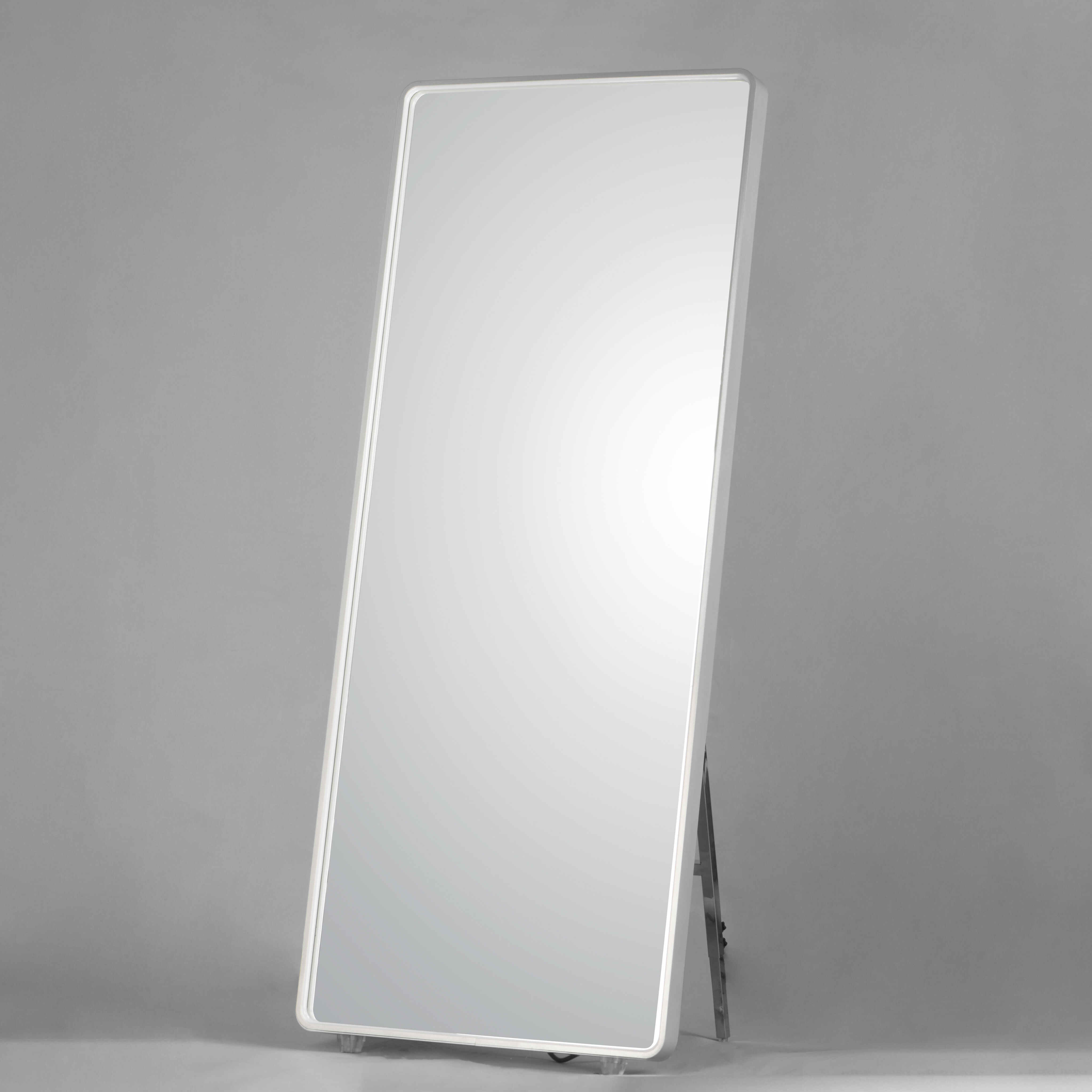 Mirror 67 X 27.5 inch Brushed Aluminum LED Wall Mirror