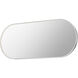 Elisse 68 X 28 inch Satin Nickel LED Wall Mirror