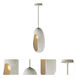 Luna LED 8.25 inch Chaulk White Single Pendant Ceiling Light