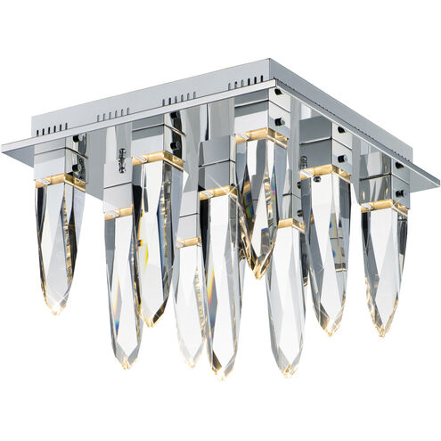 Quartz LED 17.75 inch Polished Chrome Flush Mount Ceiling Light