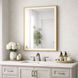 Framed 32 X 24 inch Gold LED Mirror