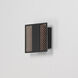 Interlace LED 6.5 inch Black and Aged Copper Outdoor Wall Mount