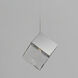 Ice Cube LED 7 inch Polished Chrome Single Pendant Ceiling Light