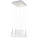Larmes 9 Light 14 inch Polished Chrome Multi-Light Pendant Ceiling Light
