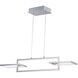 Link LED 42 inch Satin Nickel Single Pendant Ceiling Light