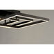 Traverse LED LED 48 inch Black Flush Mount Ceiling Light