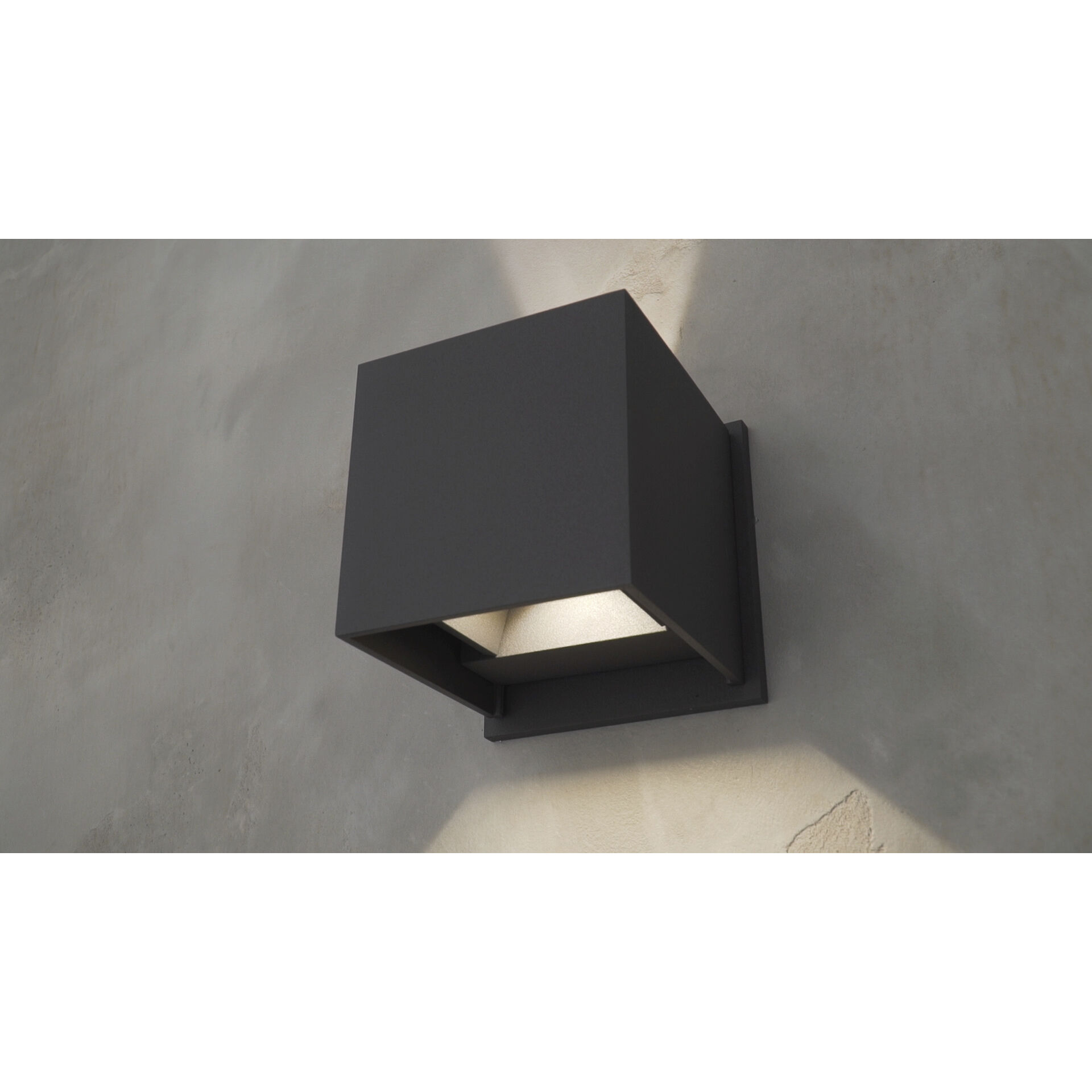Alumilux Cube LED 4.5 inch Bronze Wall Sconce Wall Light
