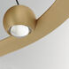 Nodes LED 32 inch Gold Ring Pendant Ceiling Light
