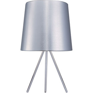 Percussion 31 inch 100.00 watt Polished Chrome Table Lamp Portable Light