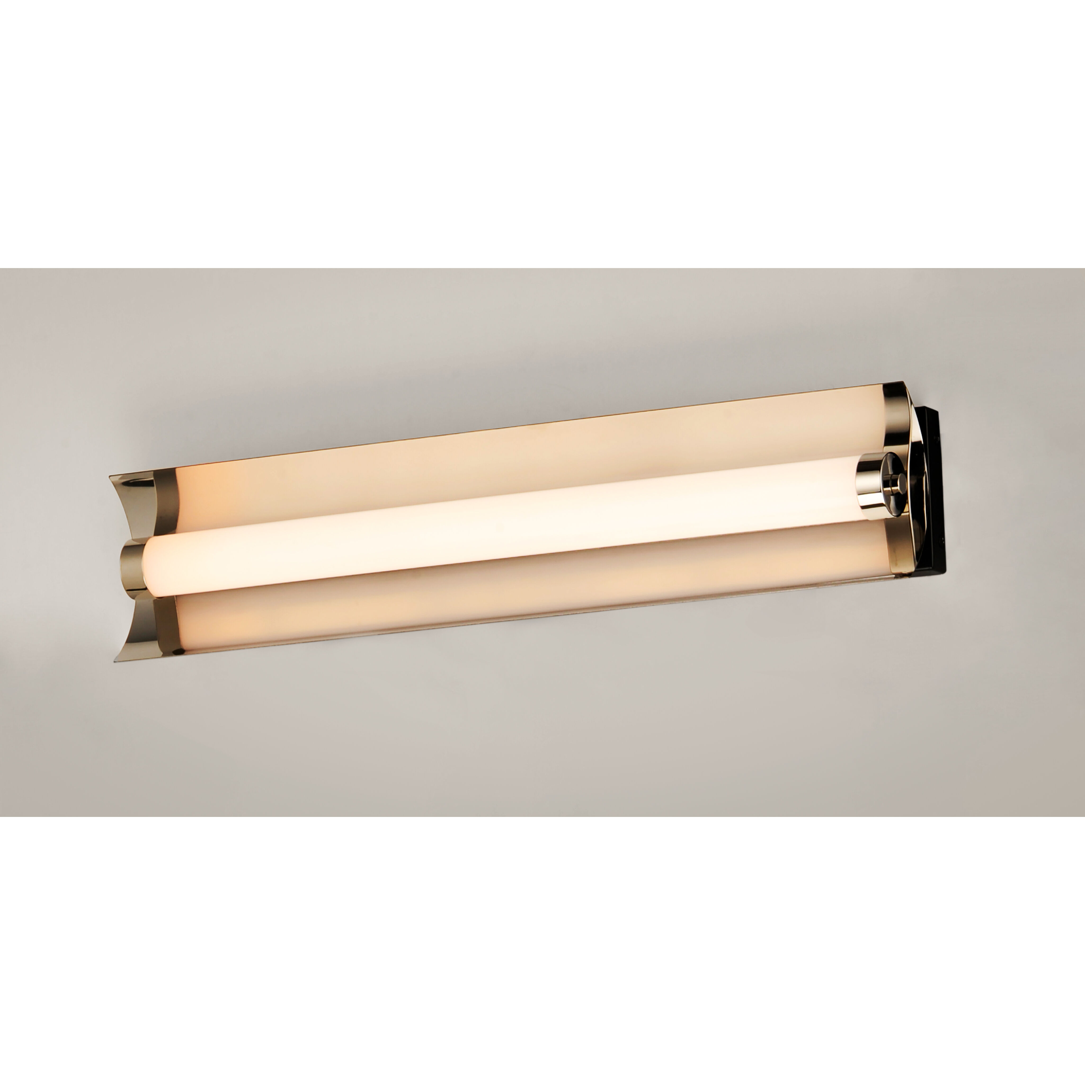 Reflect LED 24 inch Black and Polished Nickel Bath Vanity Light Wall Light