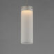 Highball LED 4.25 inch Satin Nickel Mini Pendant Ceiling Light in Translucent Frost