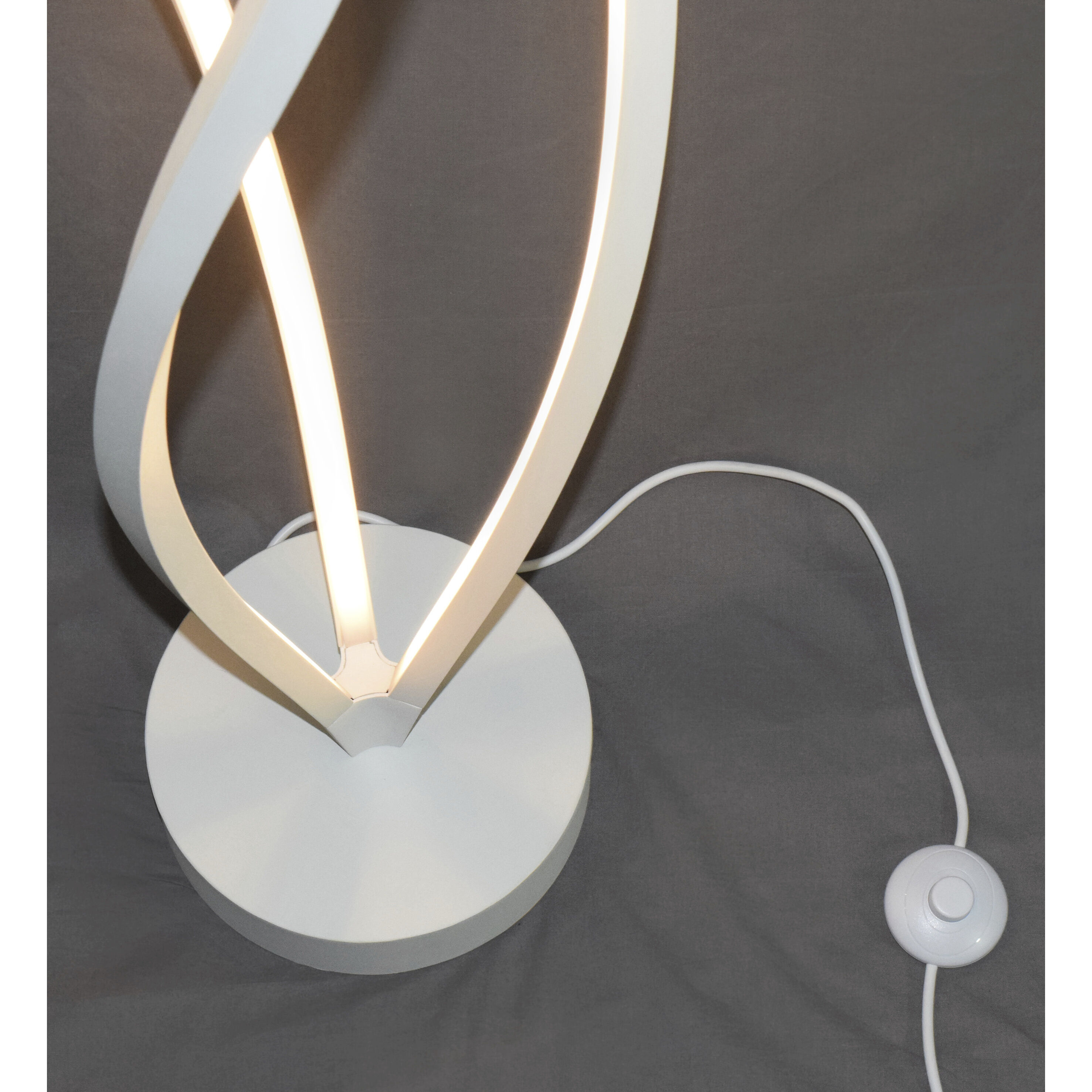 Cyclone LED 71.75 inch 44.00 watt Matte White Floor Lamp Portable Light