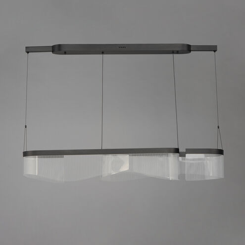 Sonata LED 47.25 inch Black Linear Pendant Ceiling Light