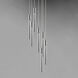 Big Fizz LED 16 inch Polished Chrome Multi-Light Pendant Ceiling Light