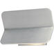 Alumilux Bend LED 8 inch Satin Aluminum ADA Wall Sconce Wall Light