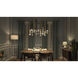 Flute LED 35.5 inch Multi-Plated Linear Pendant Ceiling Light