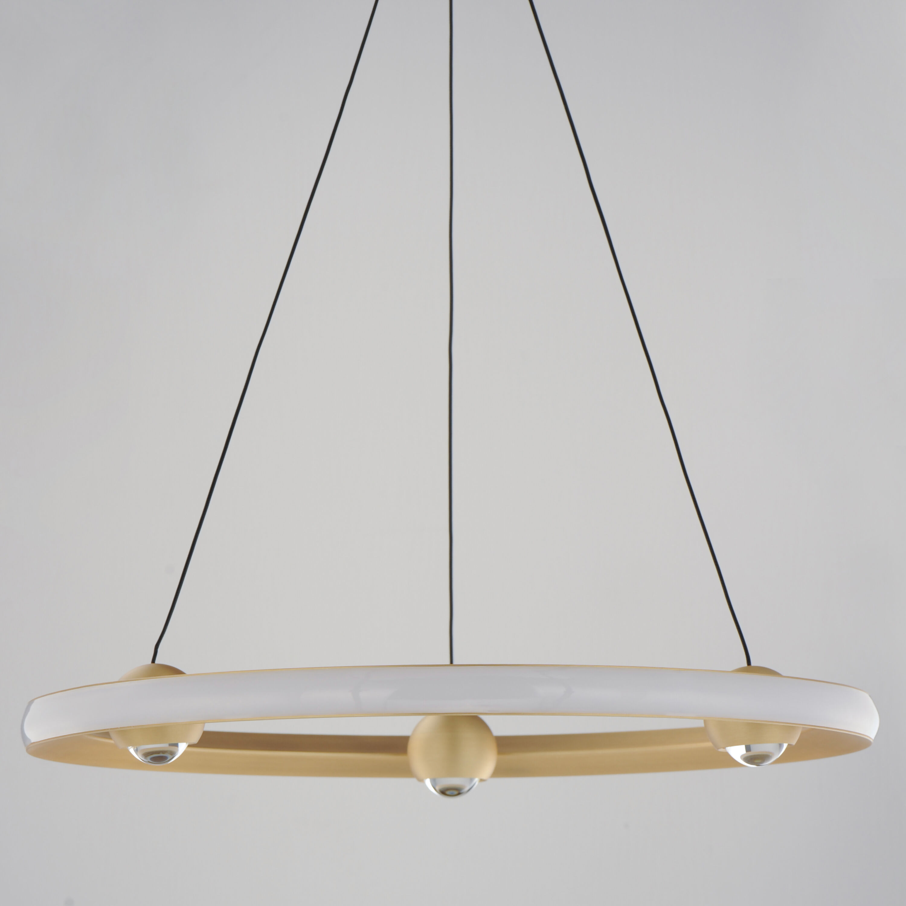 Nodes LED 24 inch Gold Ring Pendant Ceiling Light