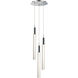 Big Fizz LED 13 inch Polished Chrome Multi-Light Pendant Ceiling Light