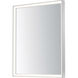 Bevel 30 X 24 inch Satin Nickel LED Wall Mirror