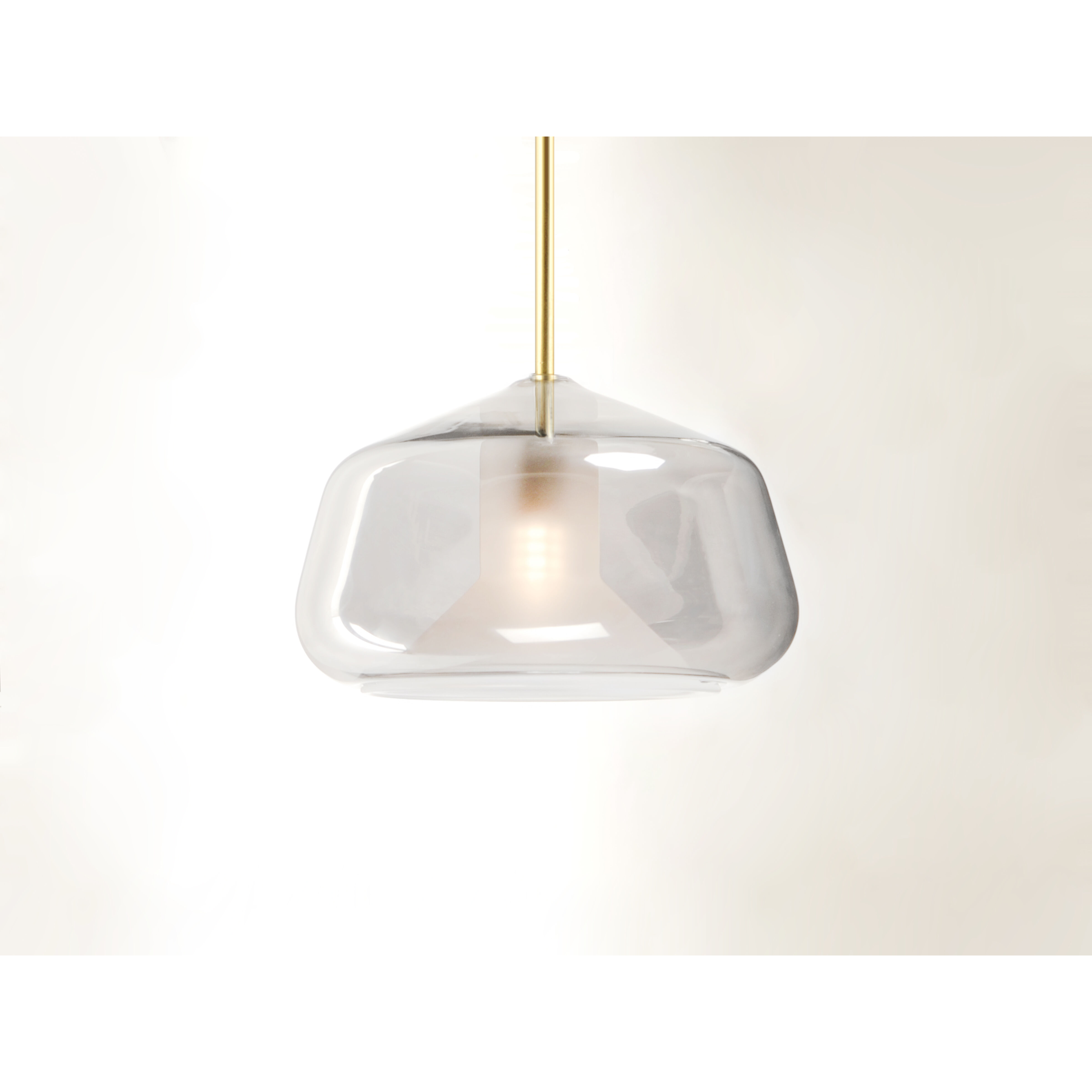 Deuce LED 7.75 inch Satin Brass Single Pendant Ceiling Light