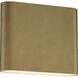 Spartan LED 6 inch Natural Aged Brass ADA Wall Sconce Wall Light