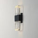 Rune LED 12 inch Black Outdoor Wall Mount