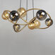 Planetary LED 33.75 inch Gold Chandelier Ceiling Light