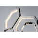 Polygon LED 30 inch Polished Chrome Single Pendant Ceiling Light