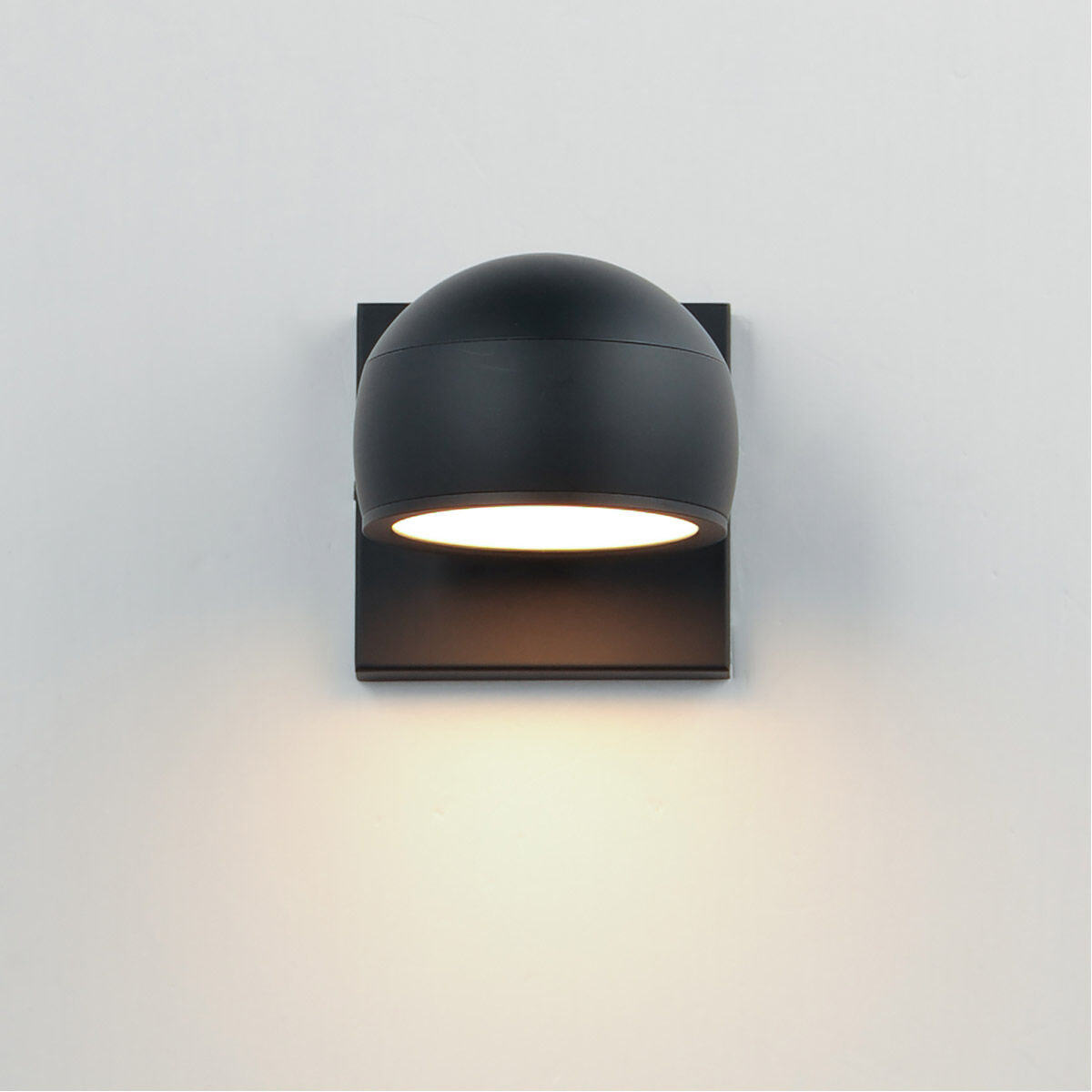 Modular LED 5 inch Black Outdoor Wall Sconce
