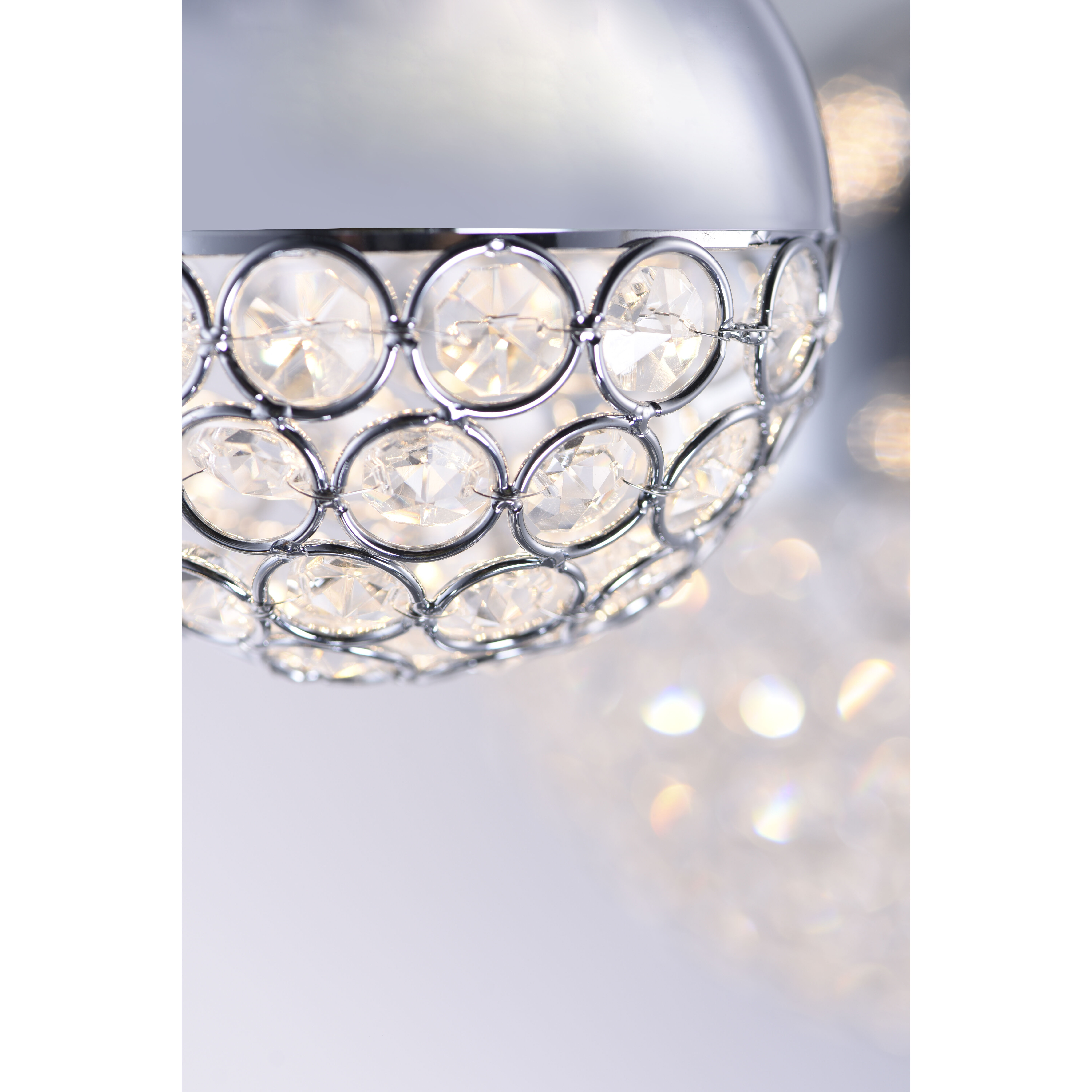 Eclipse LED 20 inch Polished Chrome Multi-Light Pendant Ceiling Light