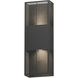 Grate LED 18 inch Architectural Bronze Outdoor Wall Mount