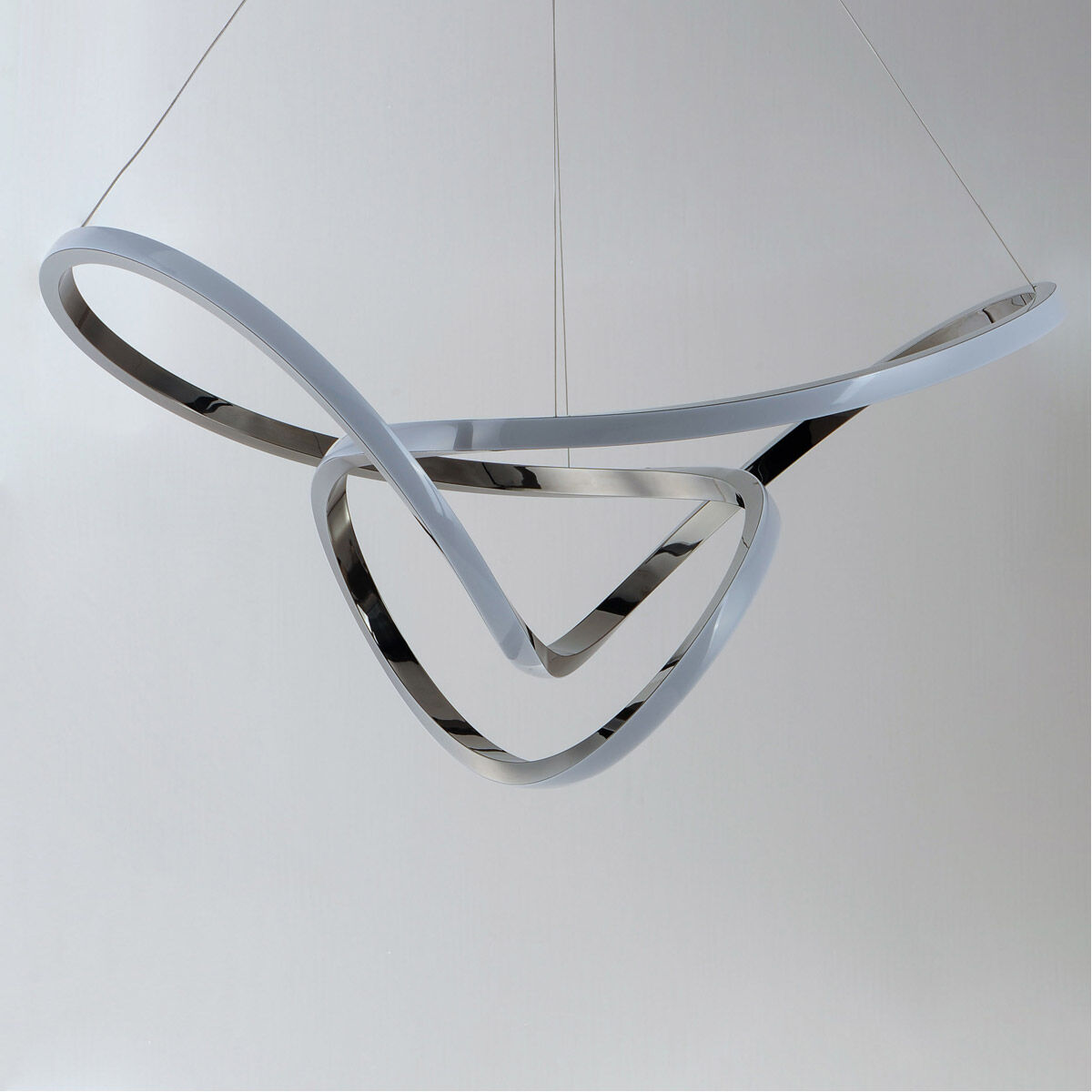 Perpetual LED 32 inch Black Chrome Single Pendant Ceiling Light