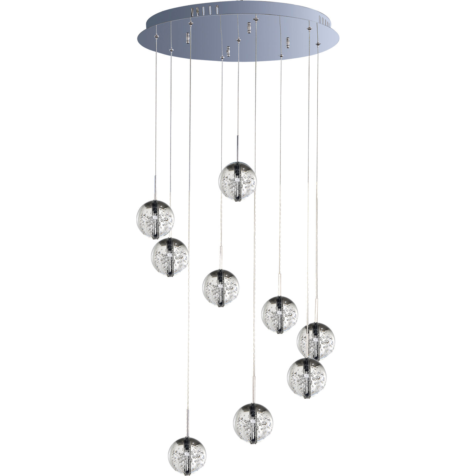 Chrome orb led electrical fitting cheap
