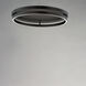 Groove WiZ LED 24.5 inch Black Flush Mount Ceiling Light