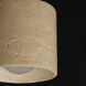 Cava LED 5 inch Travertine Semi-Flush Mount Ceiling Light