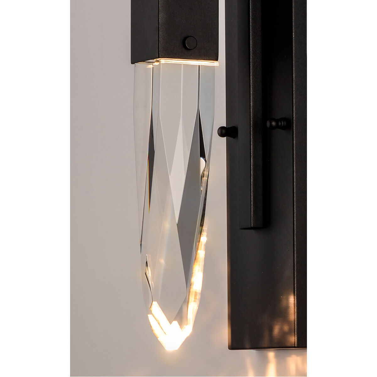 Quartz LED 4.75 inch Black Bath Vanity Light Wall Light