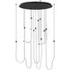 Soleil LED 35.5 inch Black Multi-Light Pendant Ceiling Light