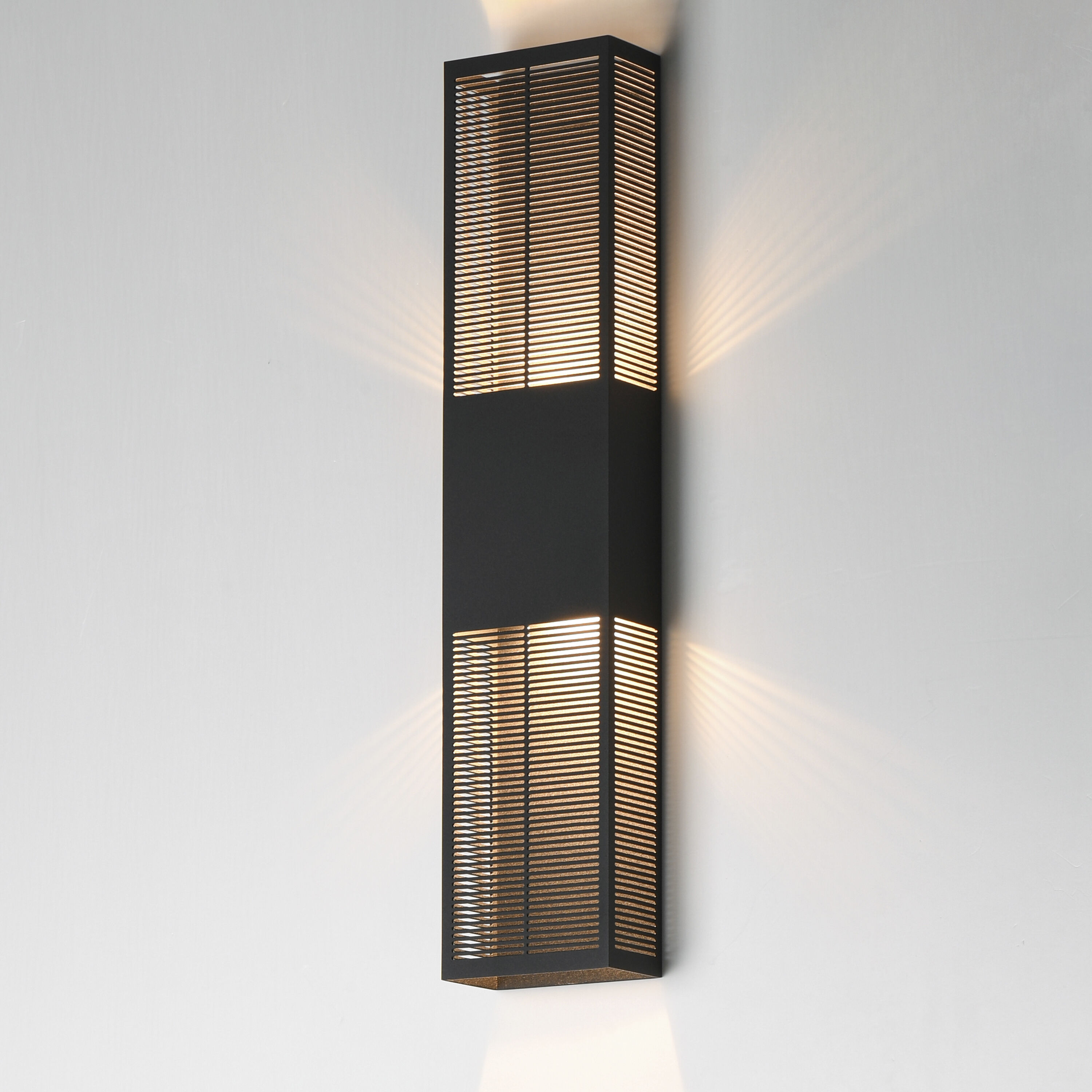 Grate LED 30 inch Black Outdoor Wall Mount