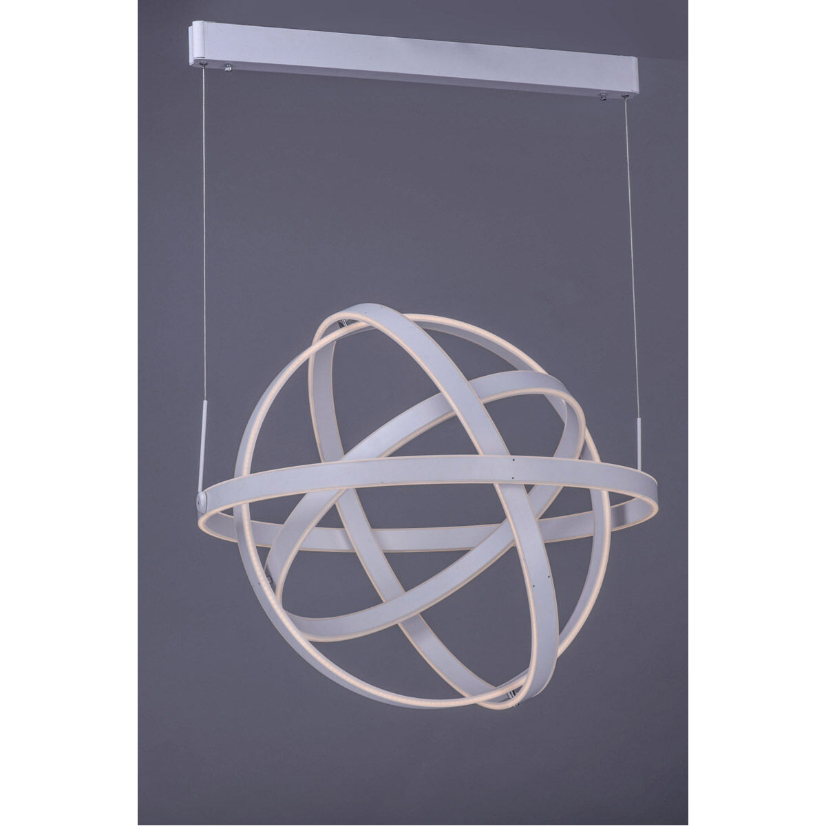 Gyro LED LED 19.75 inch Matte White Single Pendant Ceiling Light