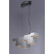 Pizzazz LED LED 12.25 inch Polished Chrome Multi-Light Pendant Ceiling Light