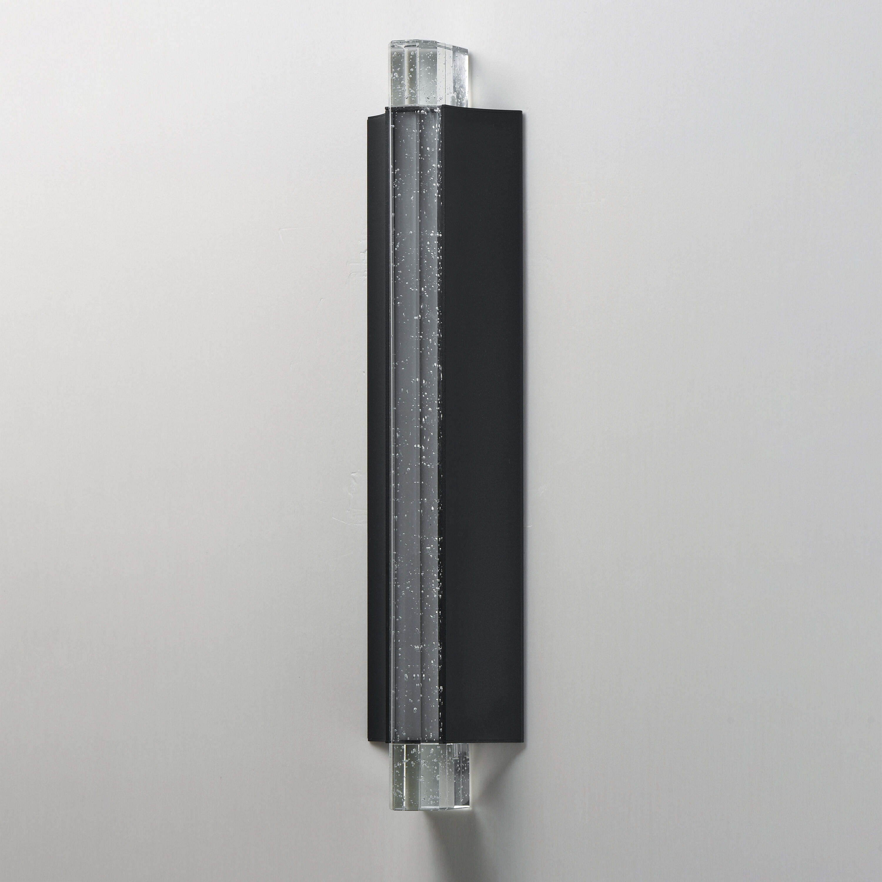 Hyperion LED 5 inch Black ADA Wall Sconce Wall Light in Clear Crystal