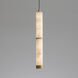 Aragon LED 2 inch White Alabaster and Gold Mini Pendant Ceiling Light