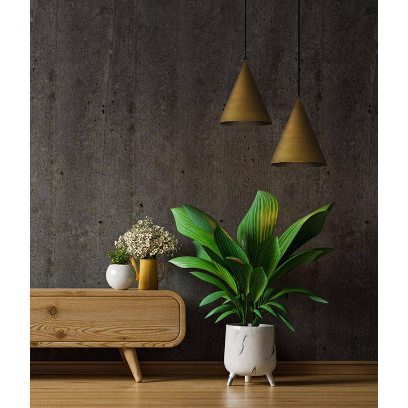 Pitch LED 29.5 inch Antique Brass Single Pendant Ceiling Light