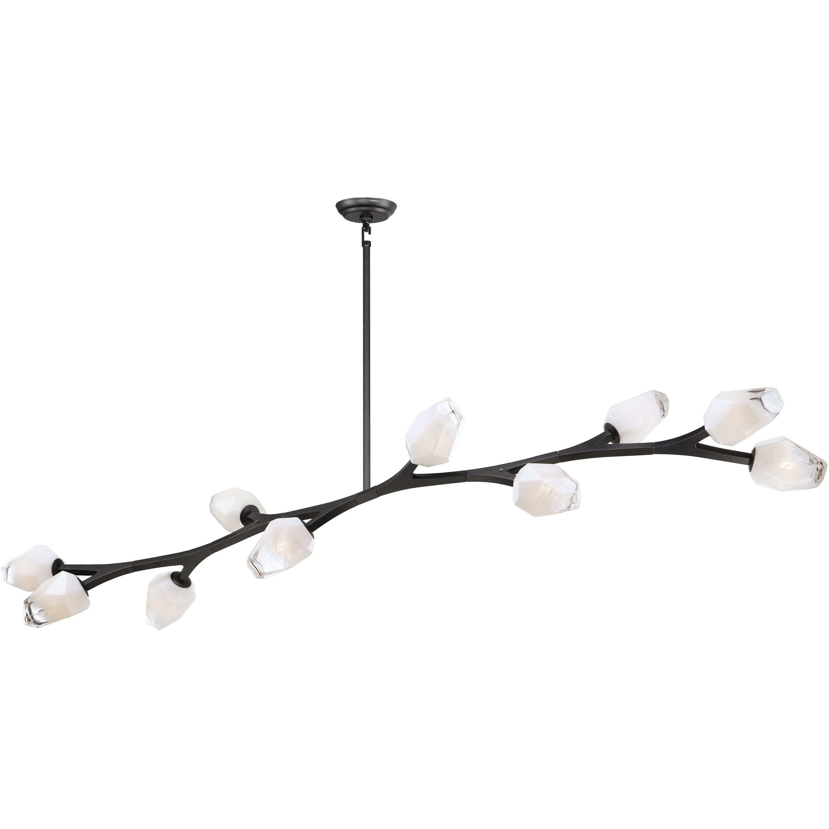 Blossom LED 17.25 inch Black Multi-Light Pendant Ceiling Light