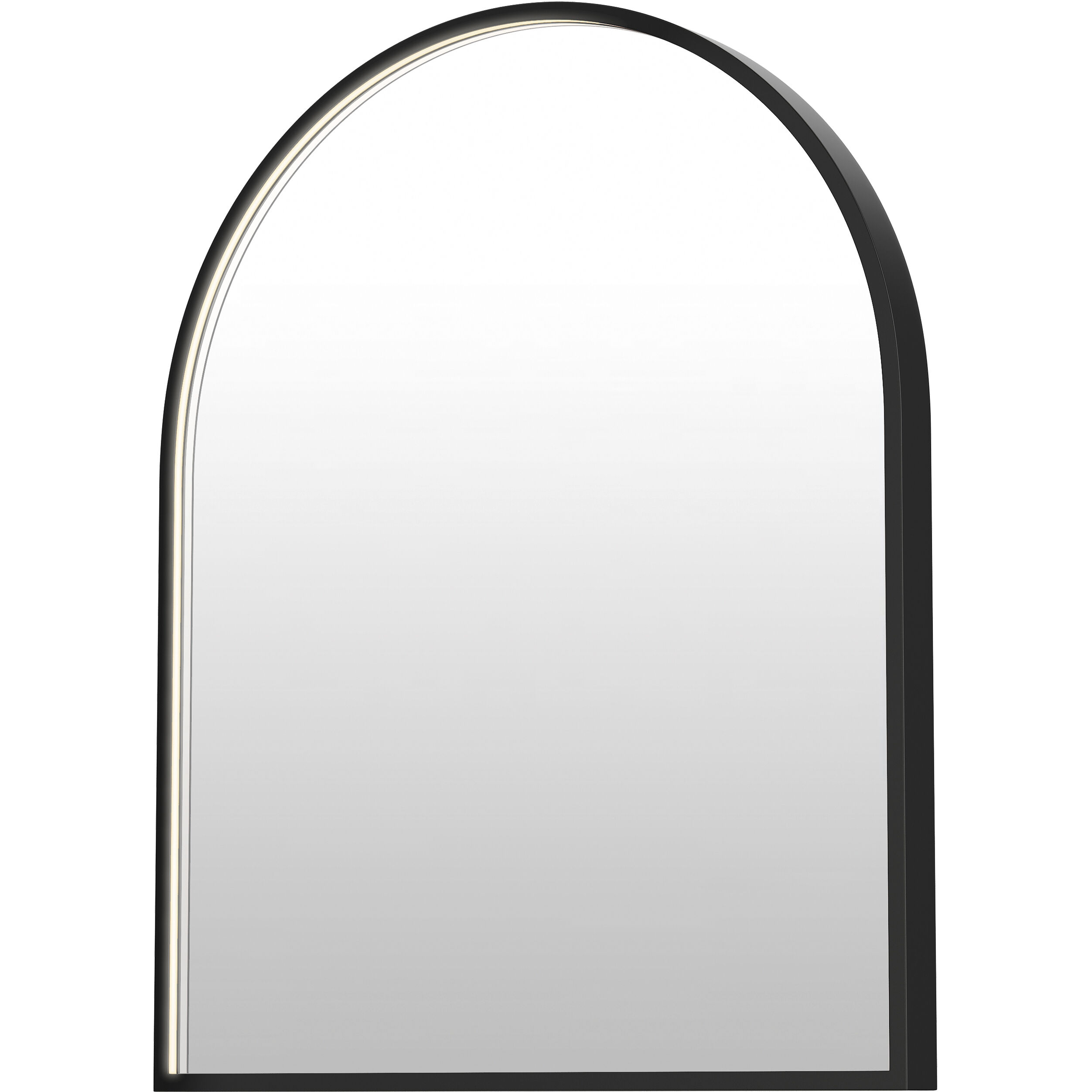 Elisse 30 X 24 inch Black LED Wall Mirror