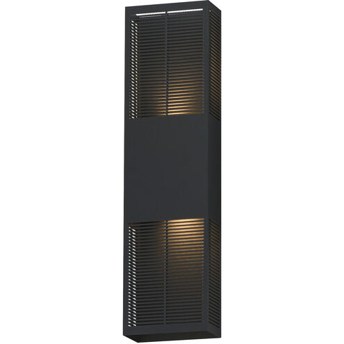 Grate LED 24 inch Black Outdoor Wall Mount